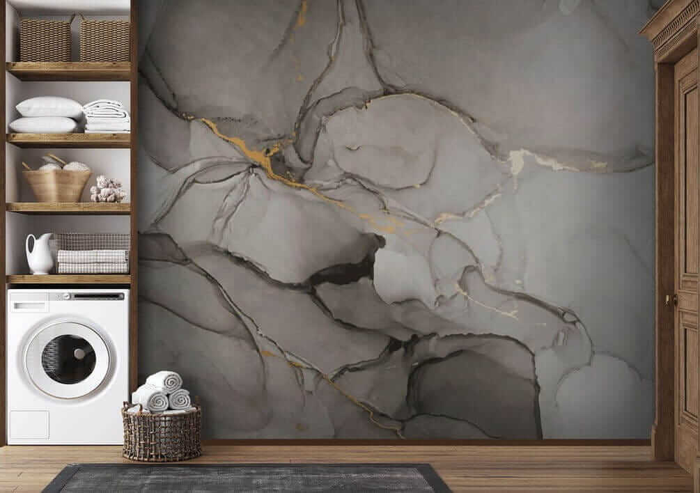 Grijze kleurwolken met goudaders — interieur 5