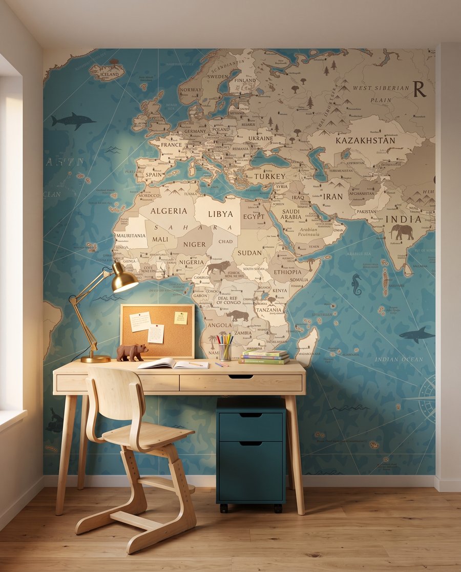 De wereld in kaart — interieur 3