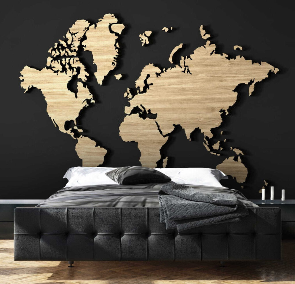 Kaart van de wereld — interieur 2