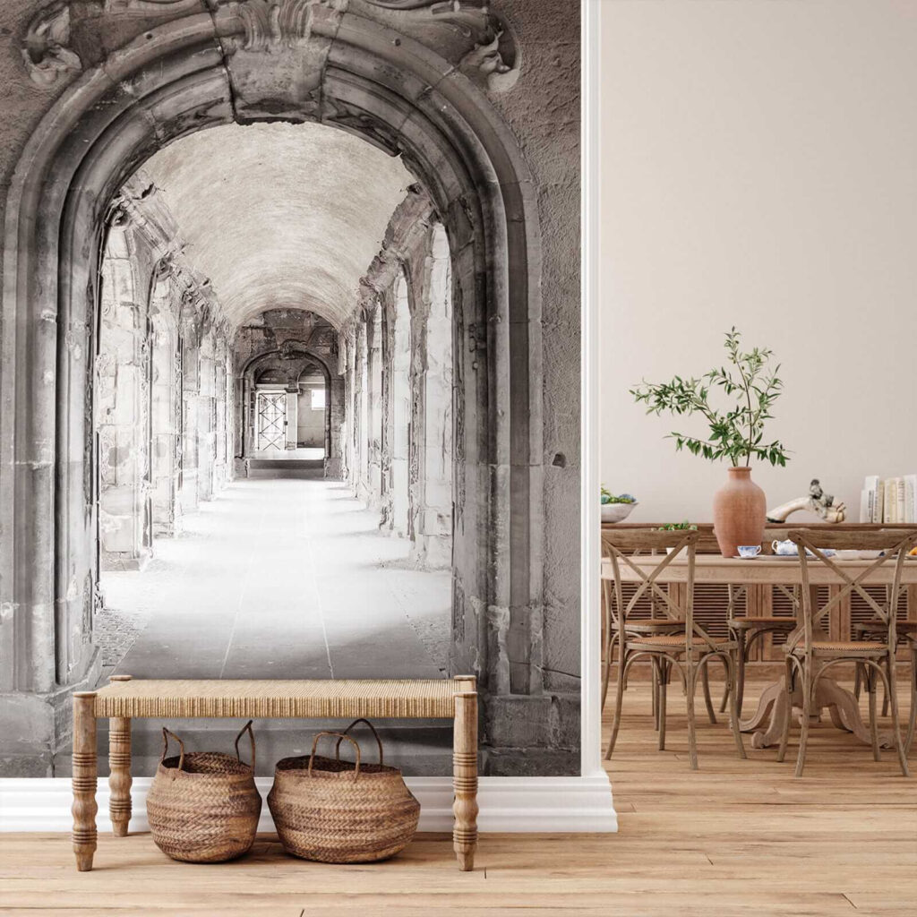 Oude gang met sierbogen — interieur 9