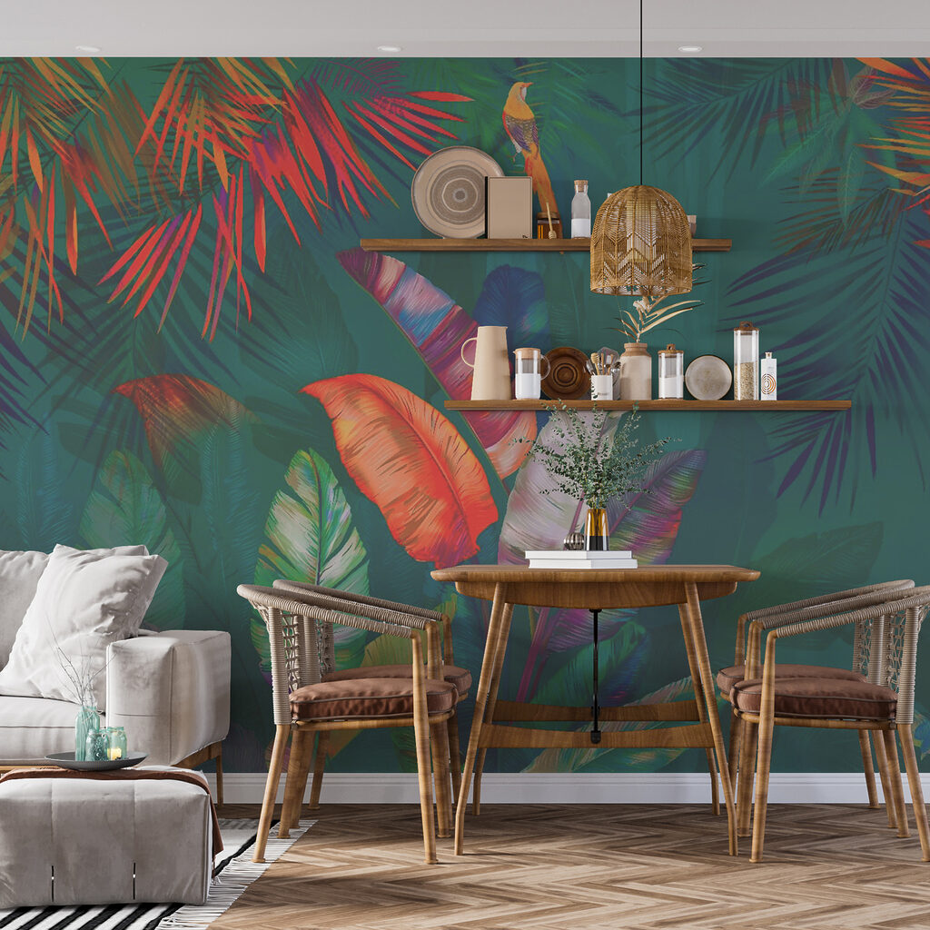 Kleurrijke bladeren en planten — interieur 5