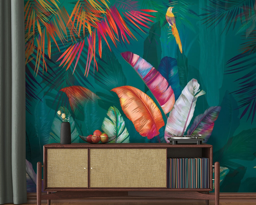 Kleurrijke bladeren en planten — interieur 2