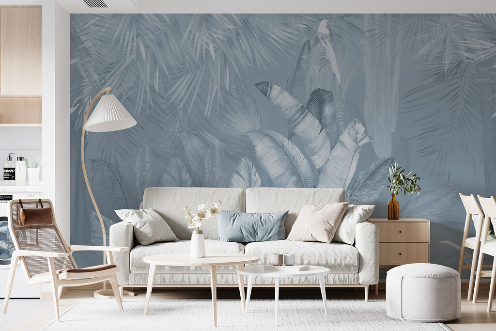 Junglebladeren rondom een opening — interieur 6