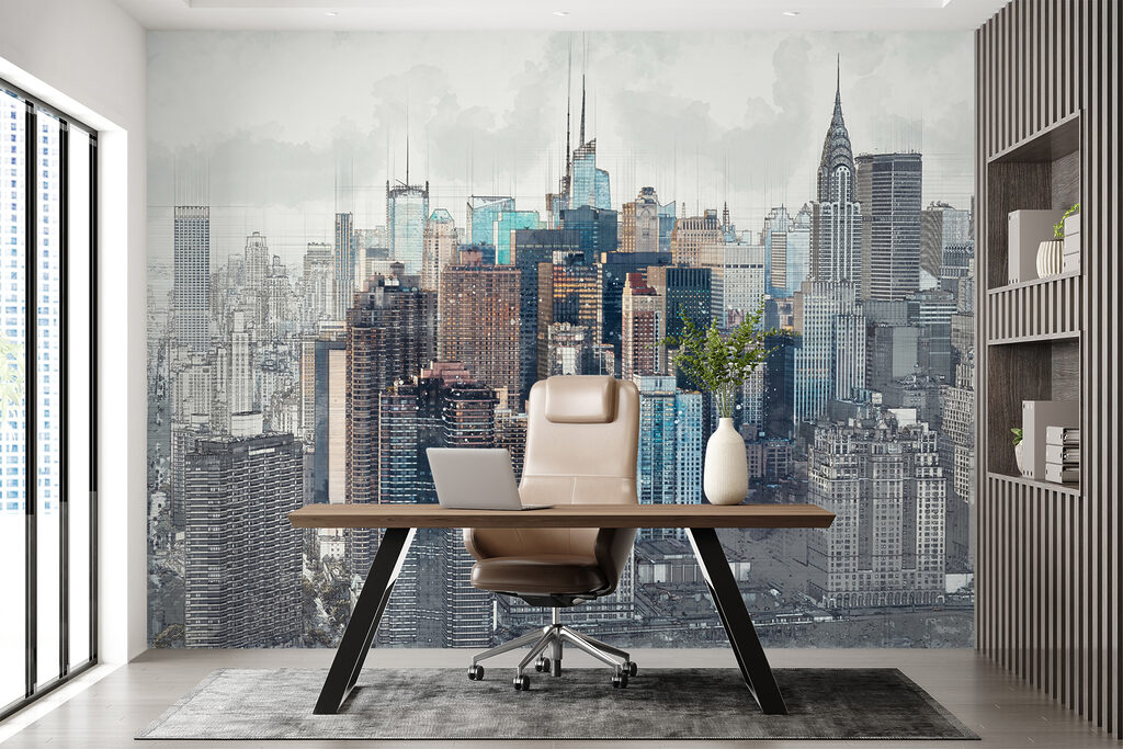 Manhattan achter grijze sluiers — interieur 3