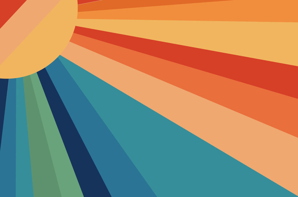 Zon met vele kleuren — volledig ontwerp