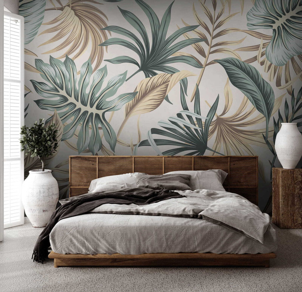 Bladeren in zachte groentinten — interieur 2
