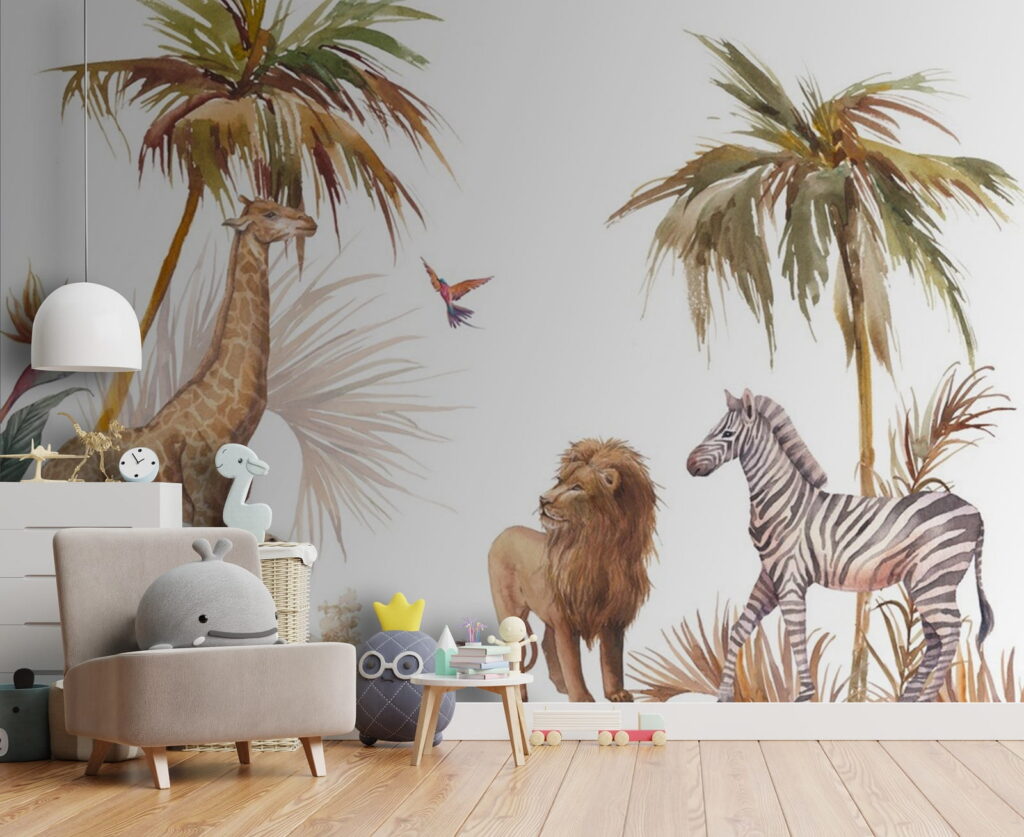 Safaridieren bij twee palmen — interieur 1