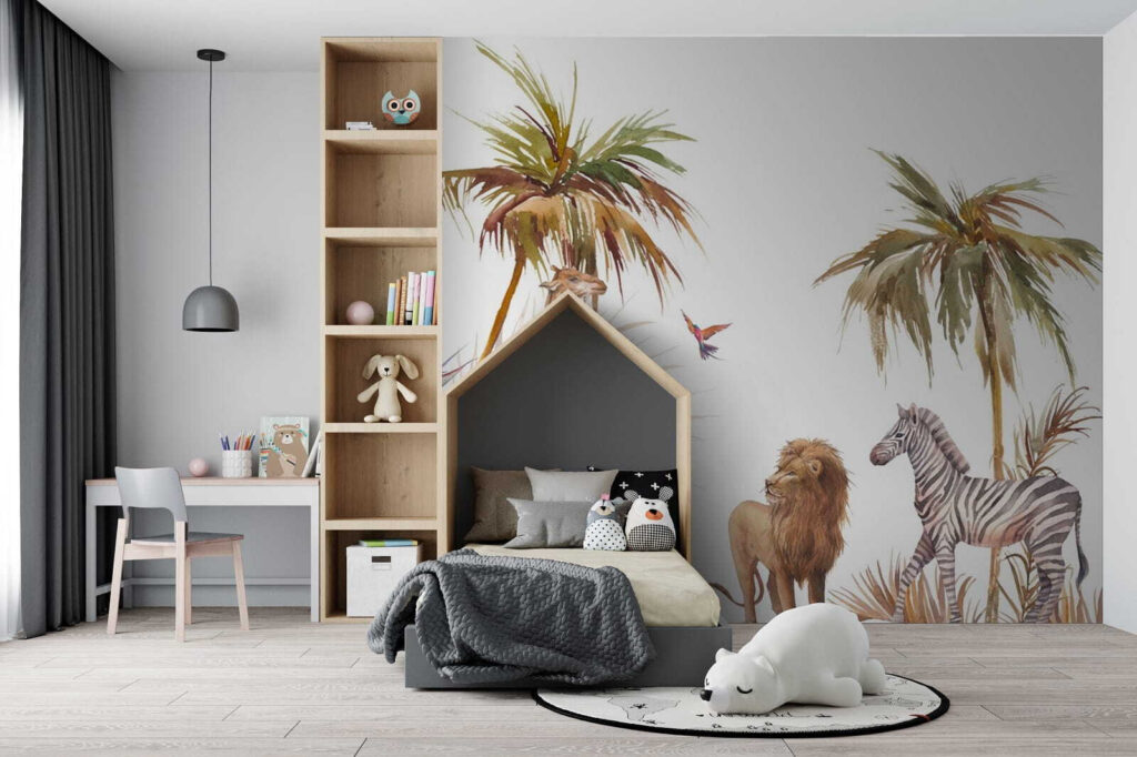 Safaridieren bij twee palmen — interieur 2