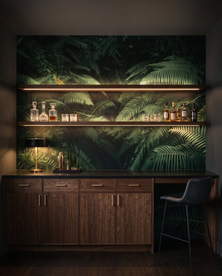 Diep tussen groene varens — interieur 4
