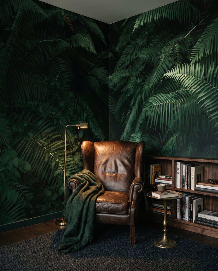 Diep tussen groene varens — interieur 7
