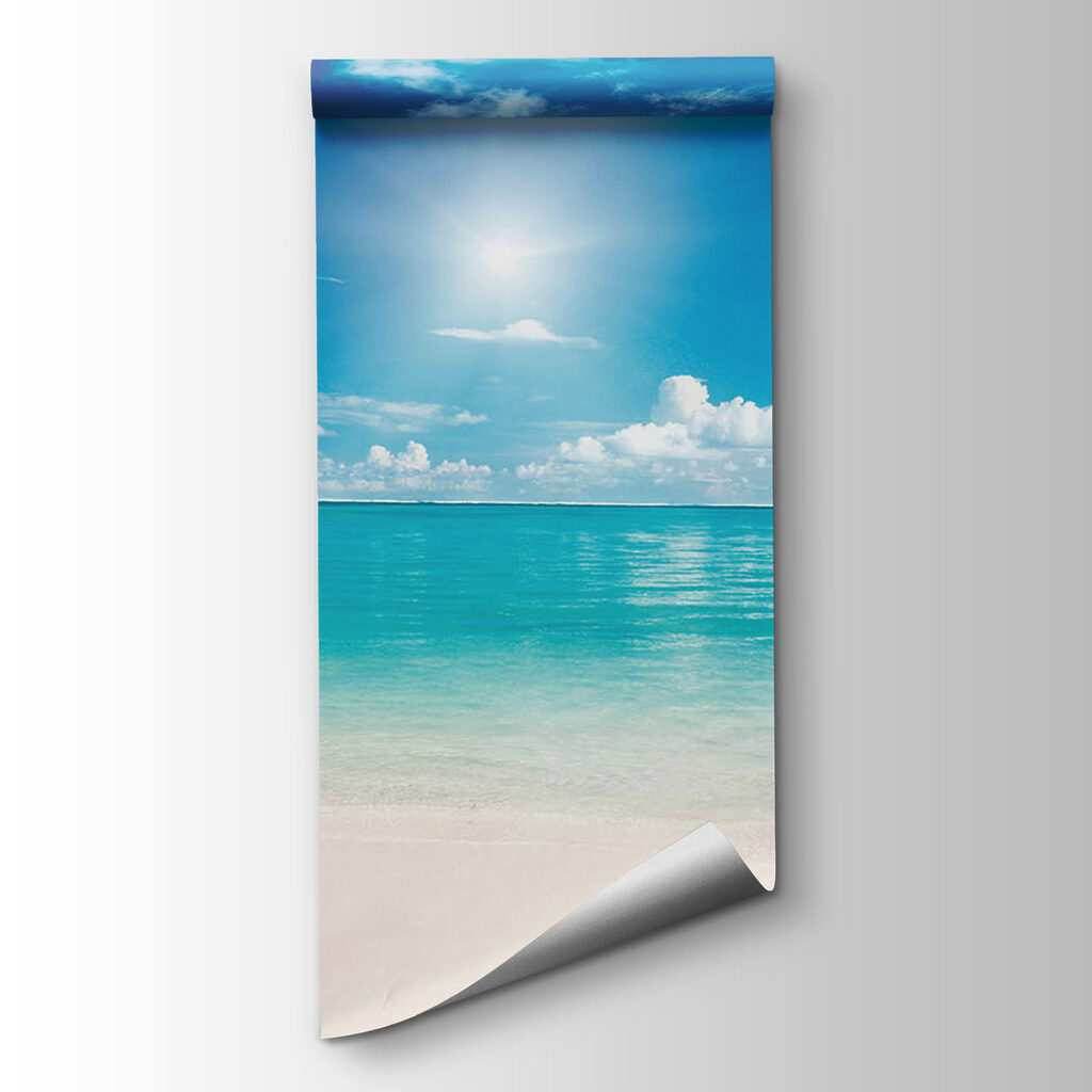 Turquoise zee onder zon — productweergave