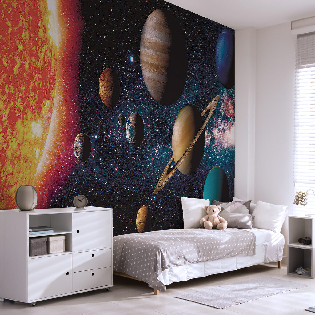 Planeten naast gloeiende zon — interieur 10