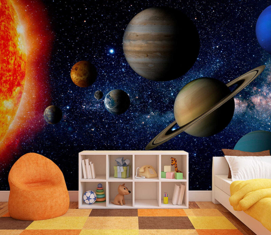 Planeten naast gloeiende zon — interieur 6