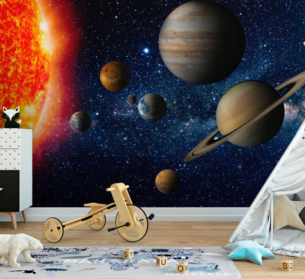 Planeten naast gloeiende zon — interieur 7