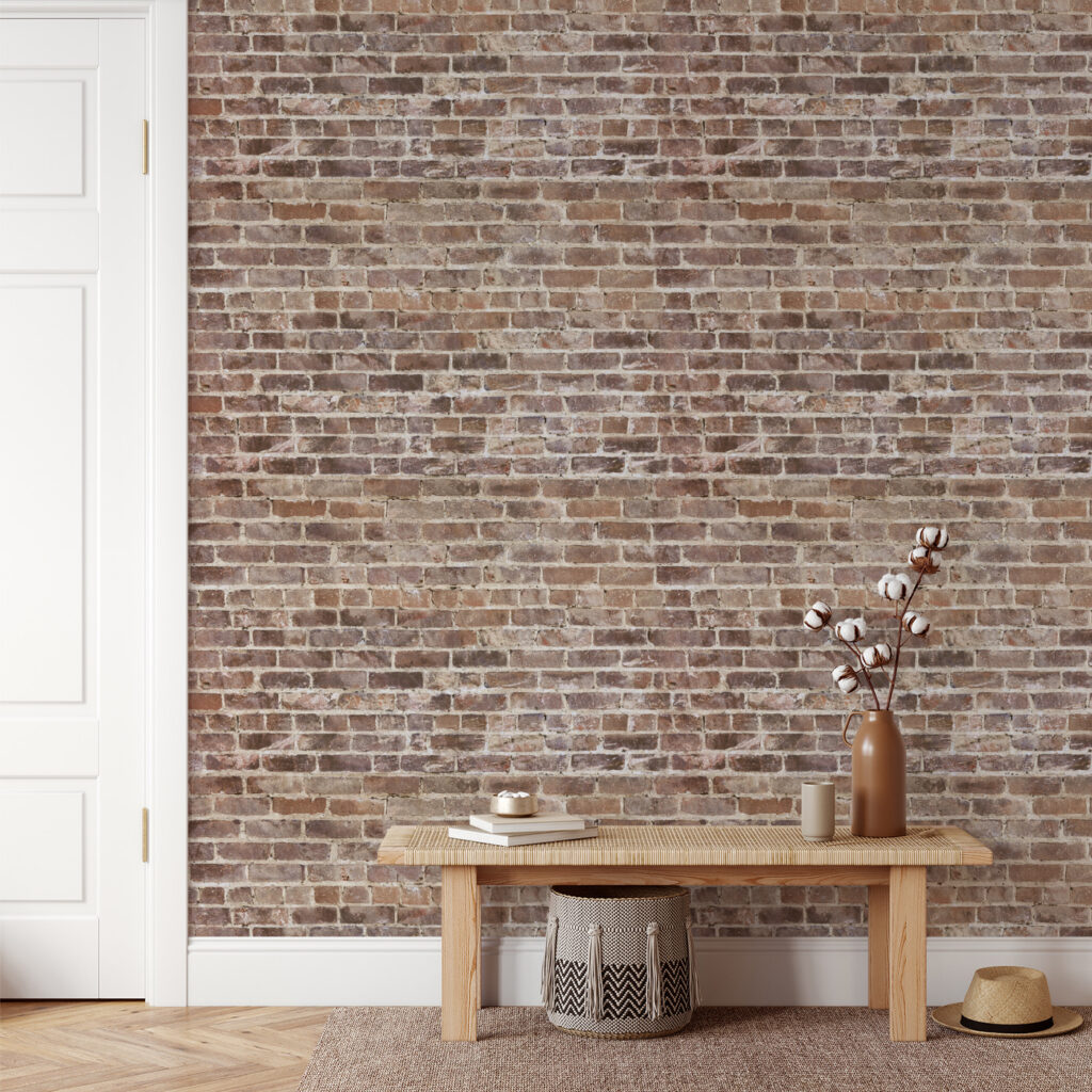 Rustieke structuur van verweerd metselwerk — interieur 2