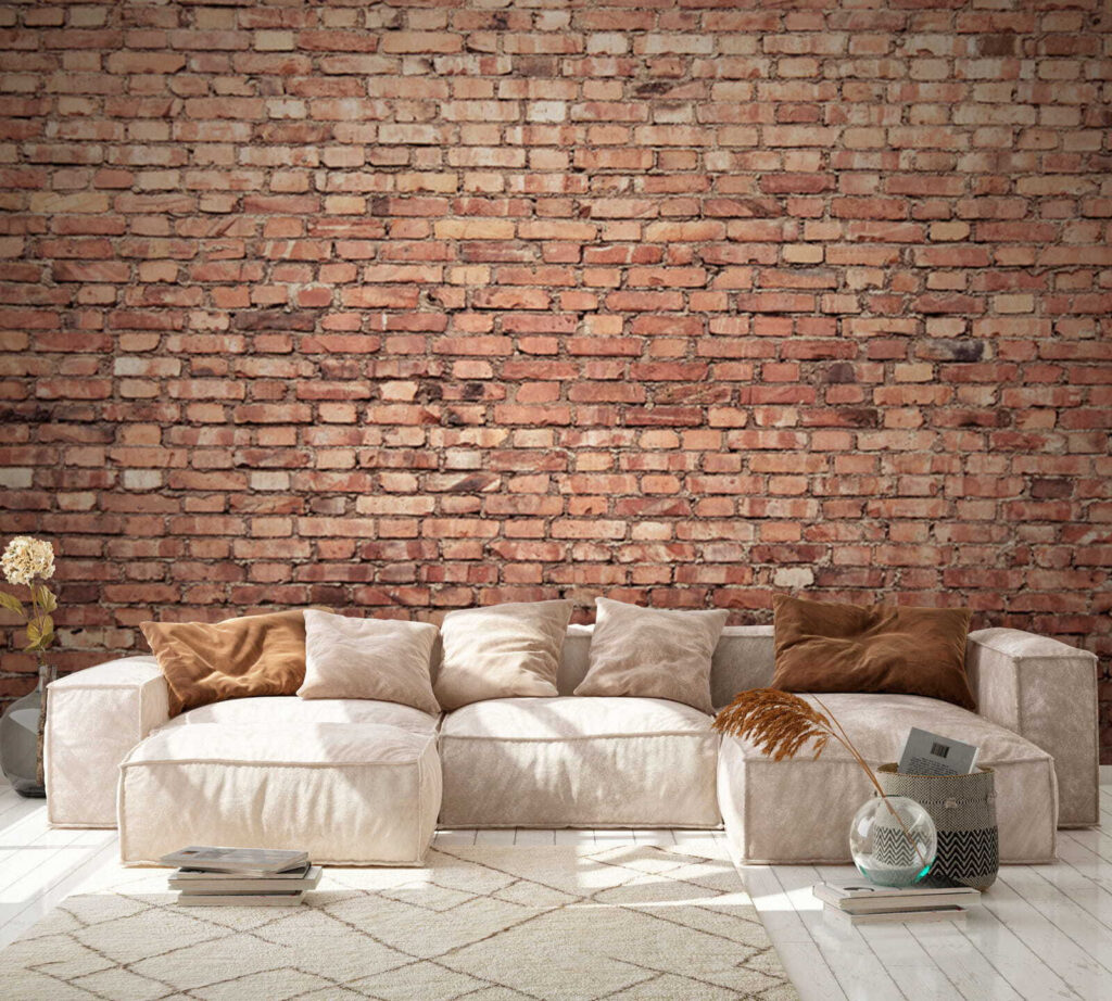 Warme baksteen, brede voegen — interieur 2