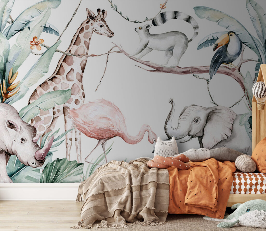 Safaridieren rond lege middenruimte — interieur 1