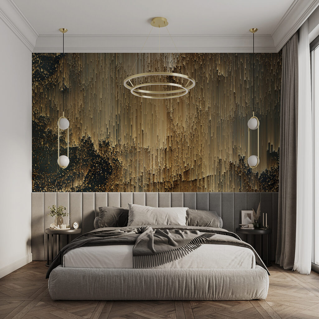 Gouden verf stroomt omlaag — interieur 4