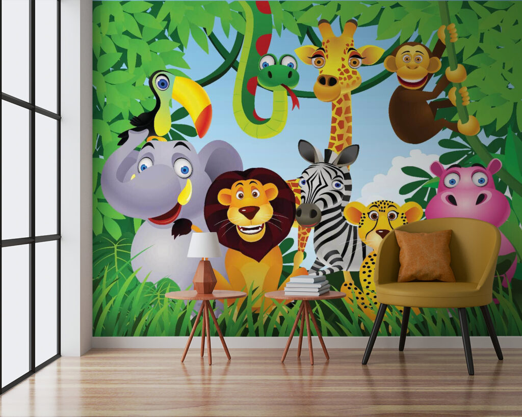 Junglevrienden onder groen bladerdak — interieur 2