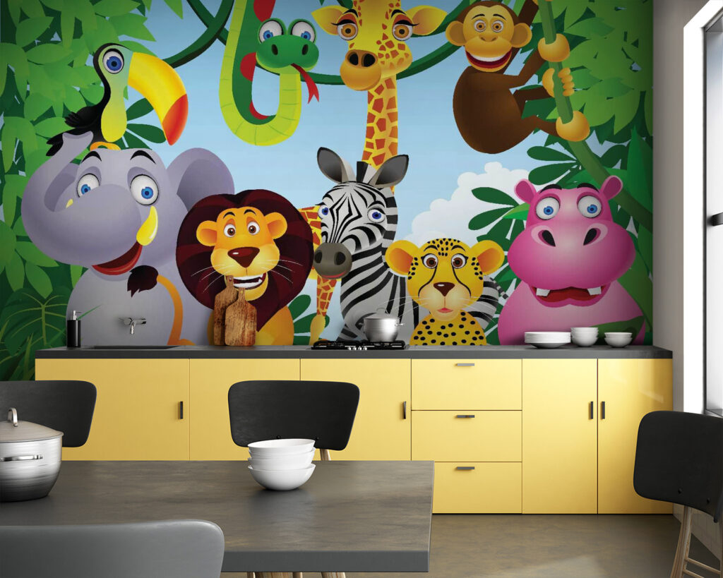 Junglevrienden onder groen bladerdak — interieur 1