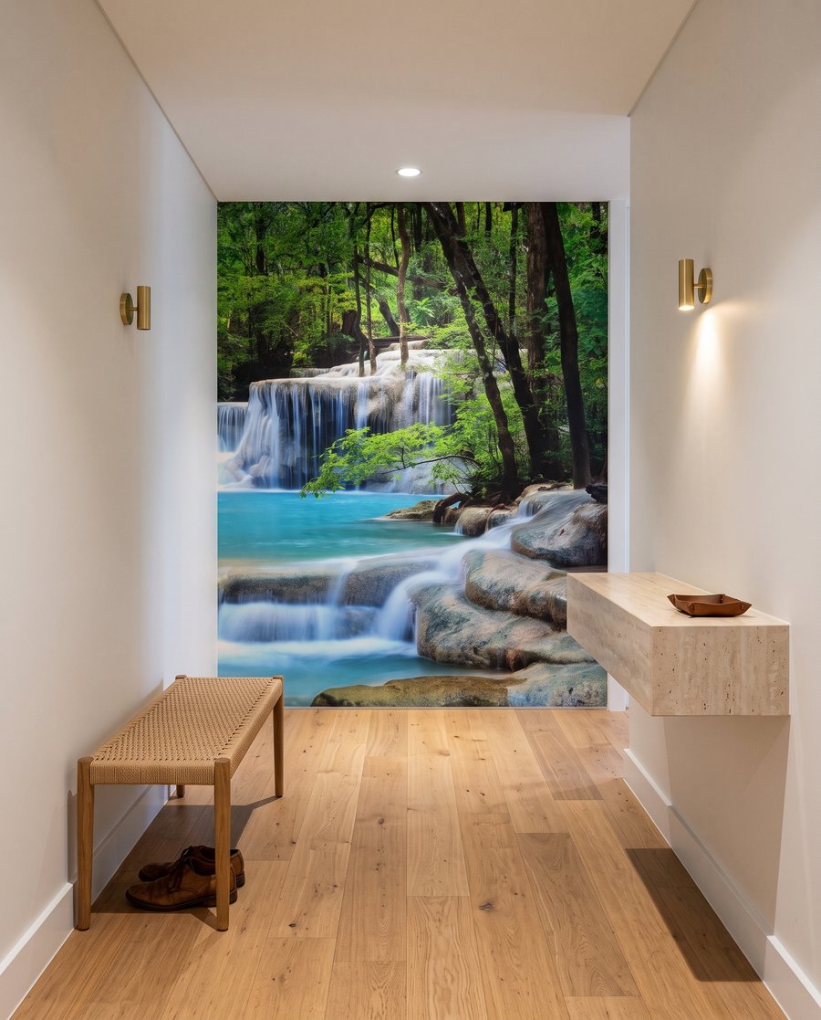 Turkooizen beek in trappen — interieur 5