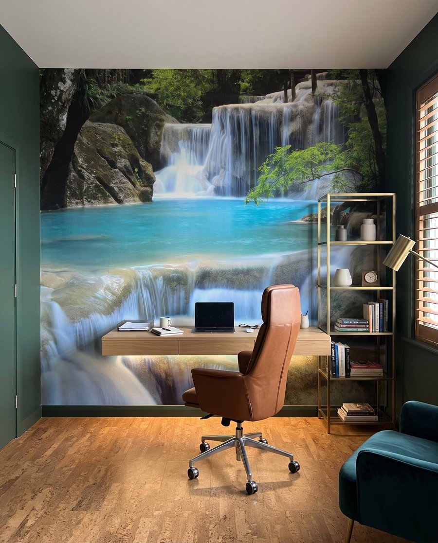 Turkooizen beek in trappen — interieur 8