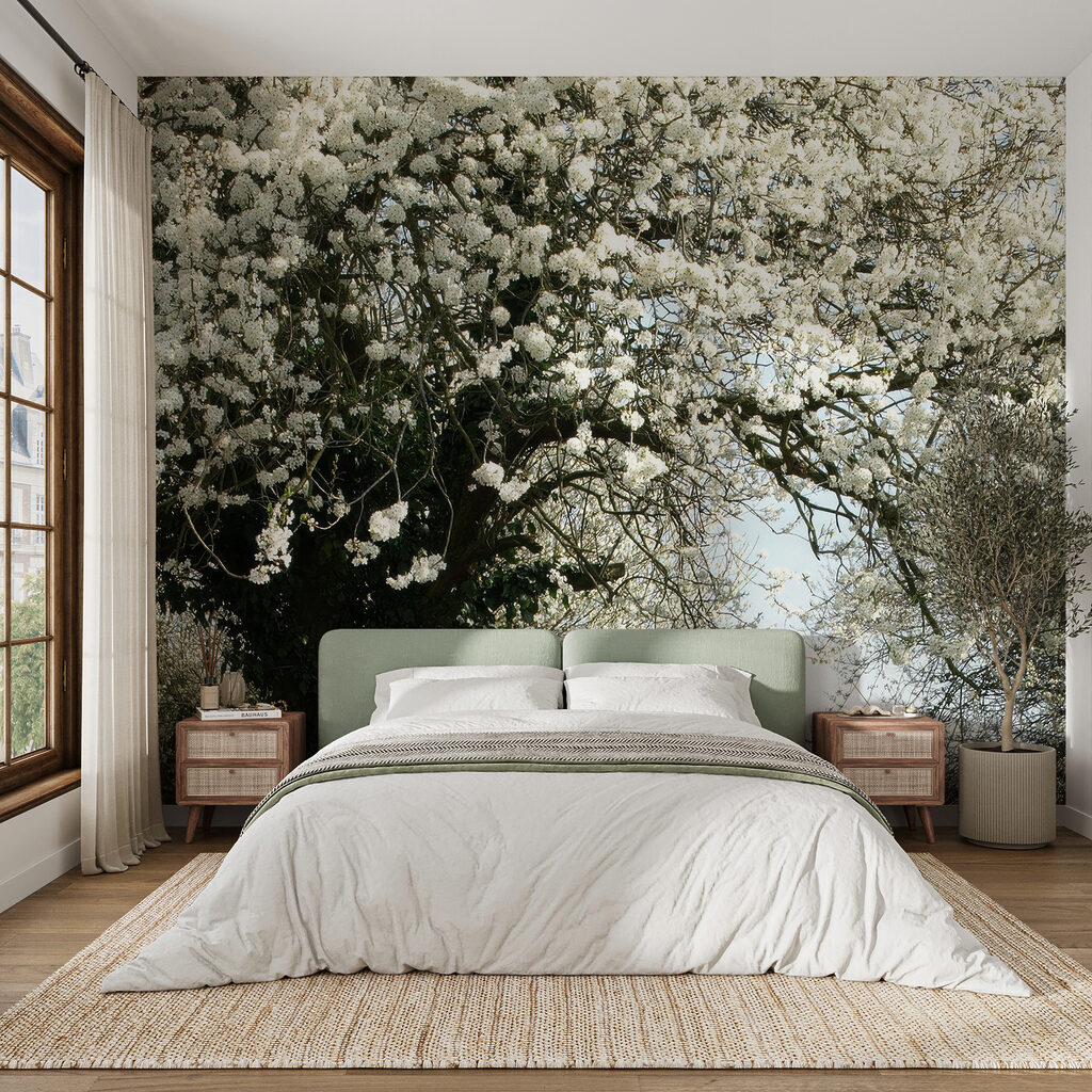 Landweg onder witte bloesem — interieur 3