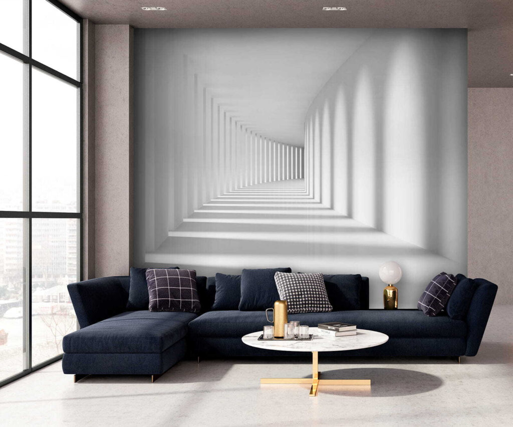 Witte gang vol schaduwen — interieur 4