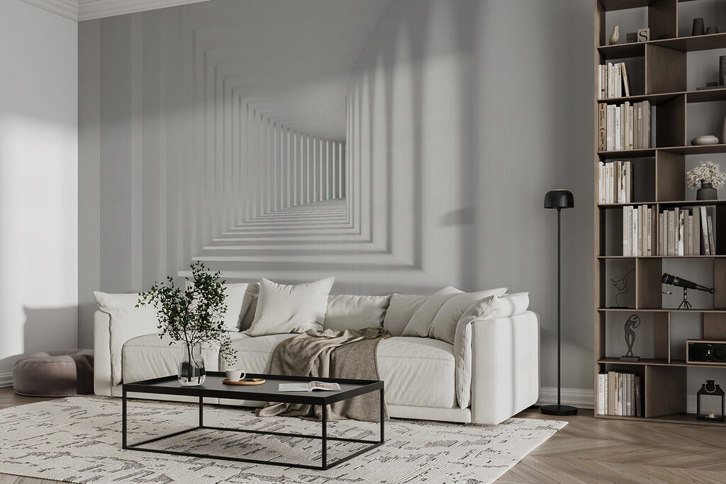 Witte gang vol schaduwen — interieur 11