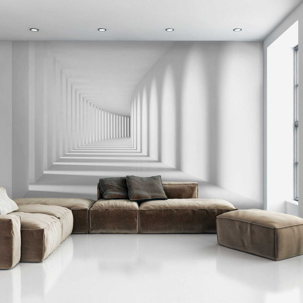 Witte gang vol schaduwen — interieur 6