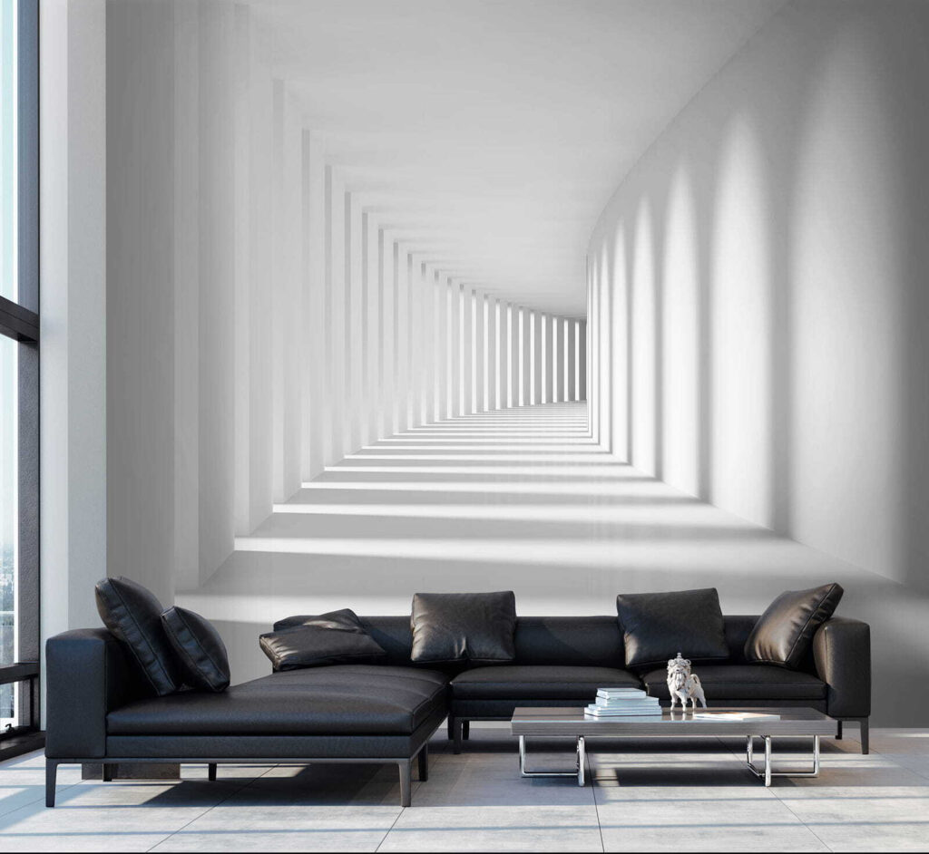 Witte gang vol schaduwen — interieur 9