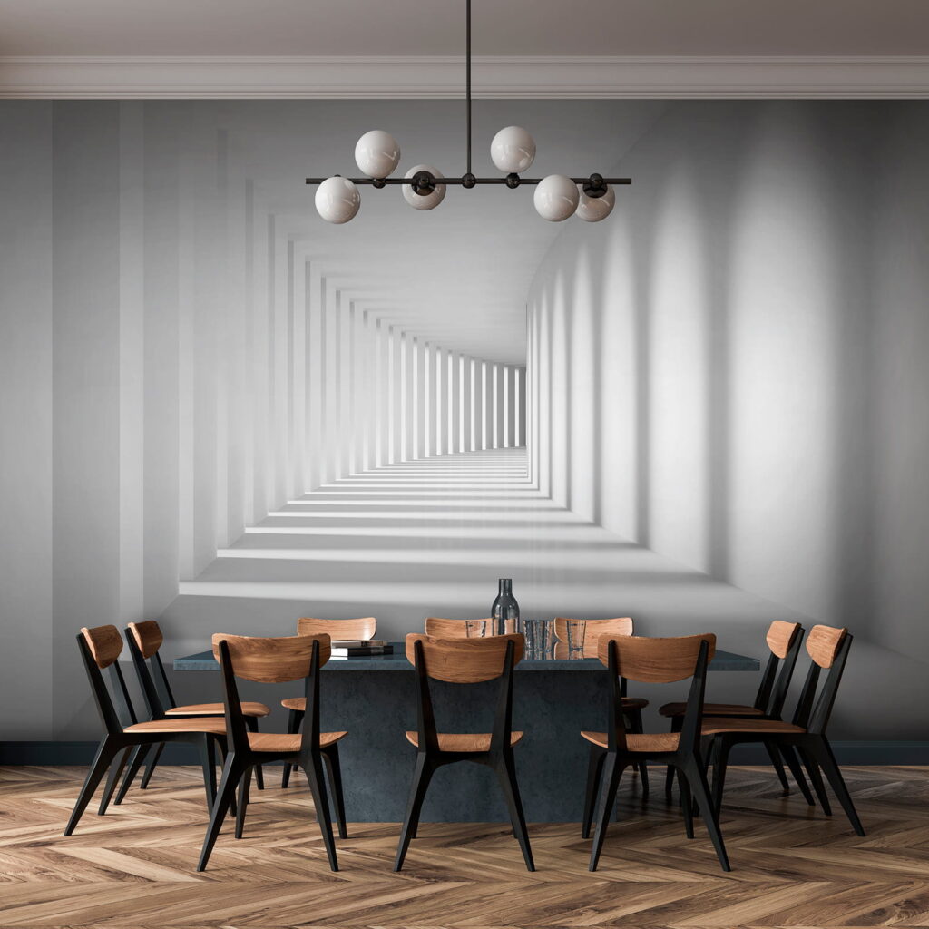 Witte gang vol schaduwen — interieur 10