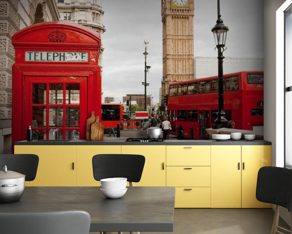 Telefooncel bij Big Ben — interieur 1