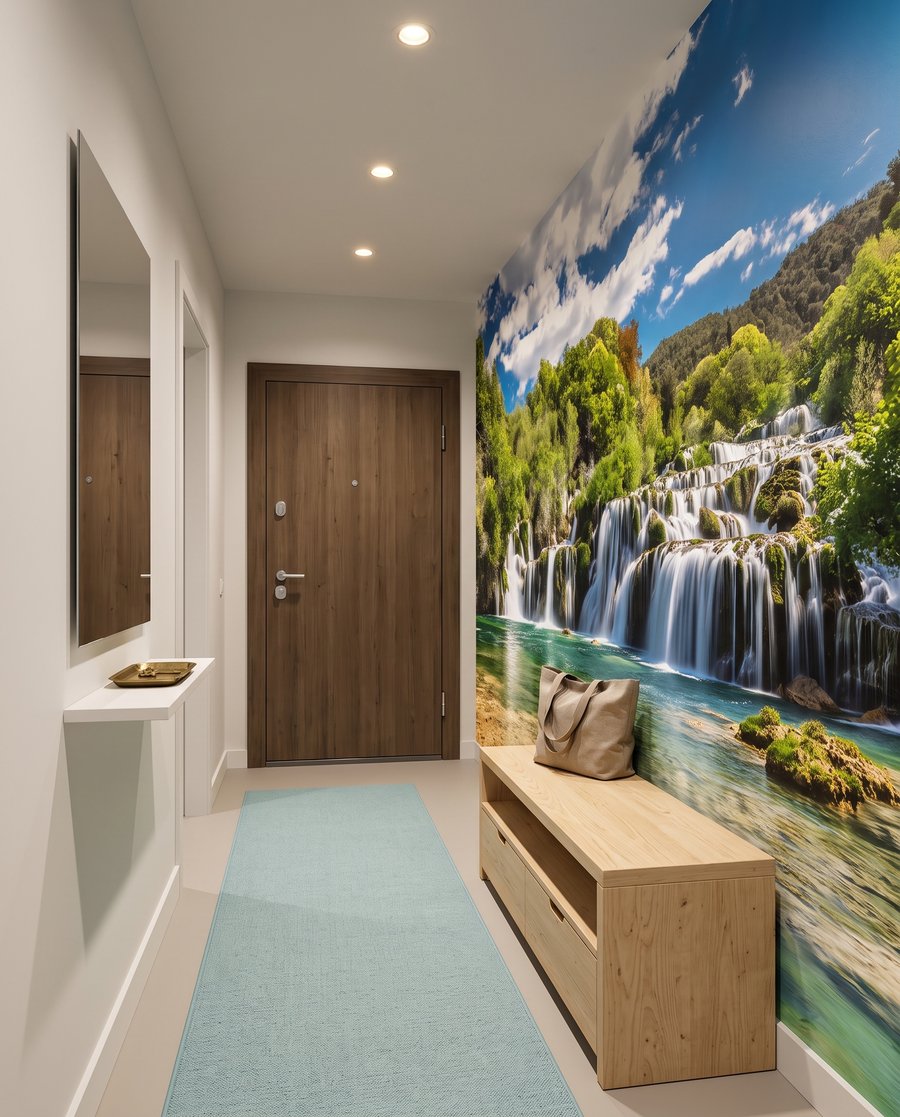 Groene poel onder watervallen — interieur 5