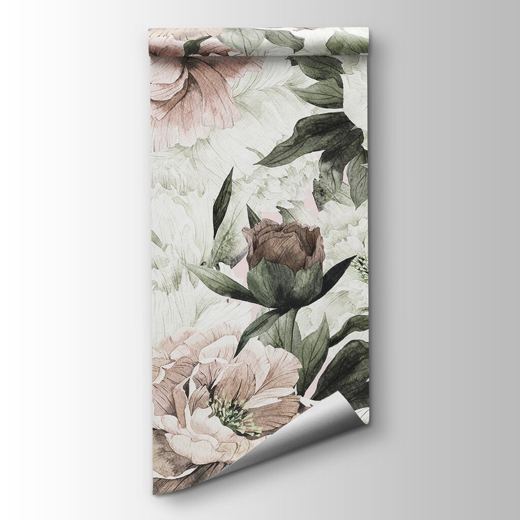 Witte en oudroze bloemen — productweergave