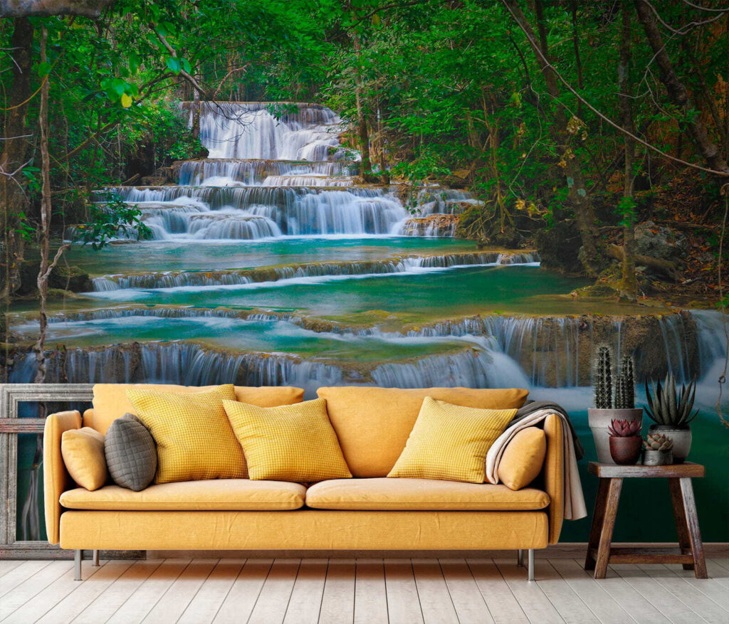 Water stroomt over bostreden — interieur 8
