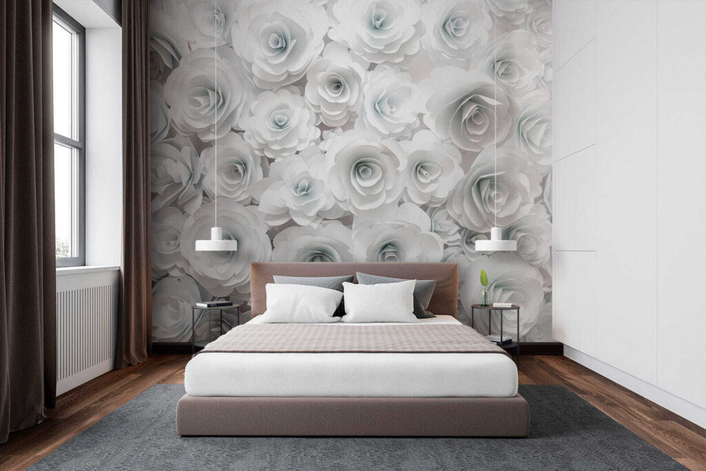 Witte rozen, dicht opeen — interieur 2