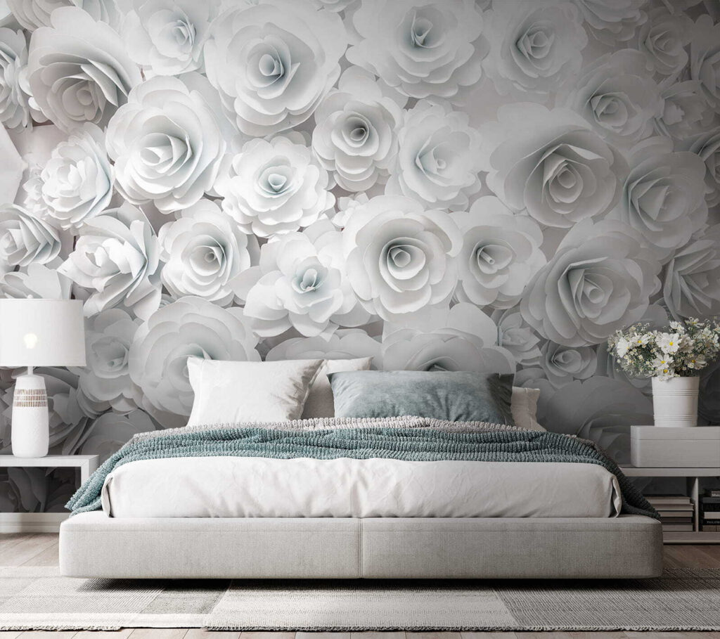 Witte rozen, dicht opeen — interieur 3