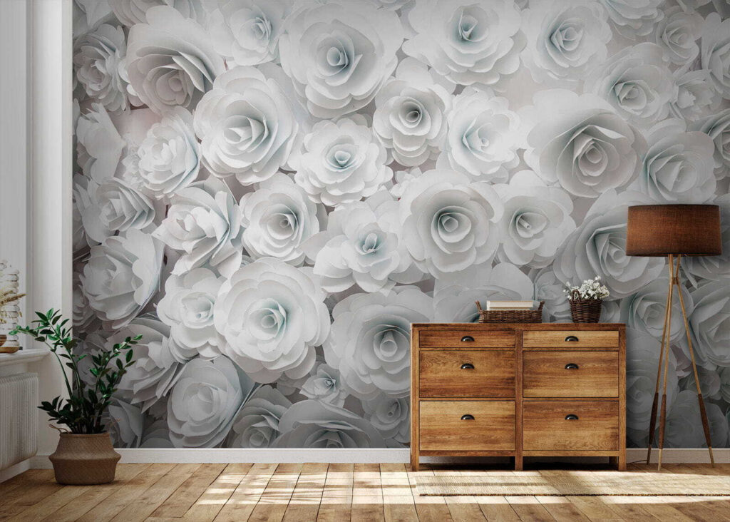 Witte rozen, dicht opeen — interieur 7