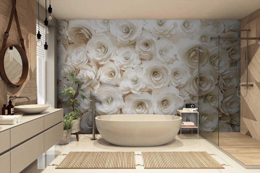 Witte rozen, dicht opeen — interieur 8