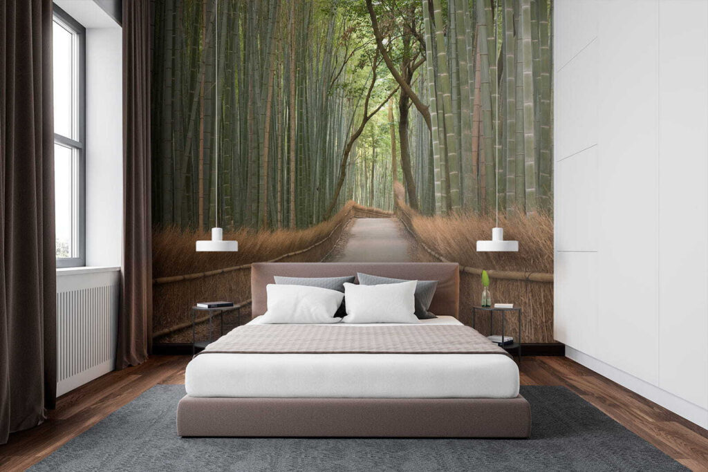 Pad tussen hoge bamboe — interieur 3