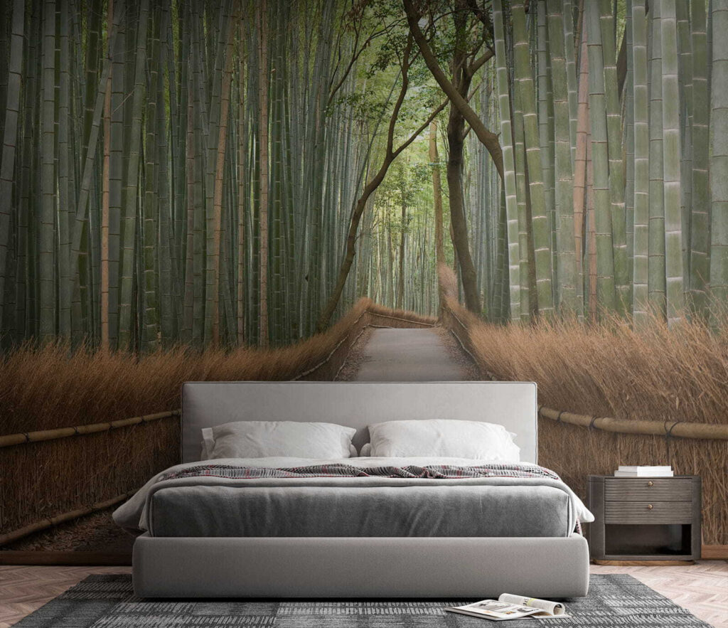 Pad tussen hoge bamboe — interieur 4
