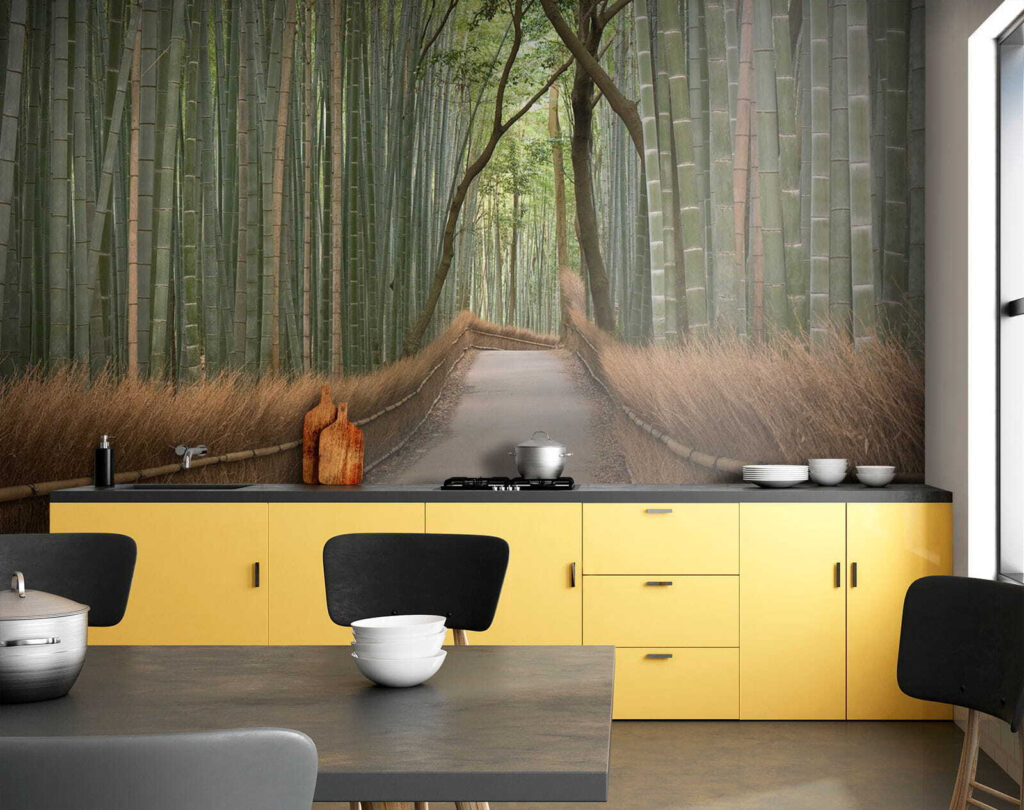 Pad tussen hoge bamboe — interieur 6