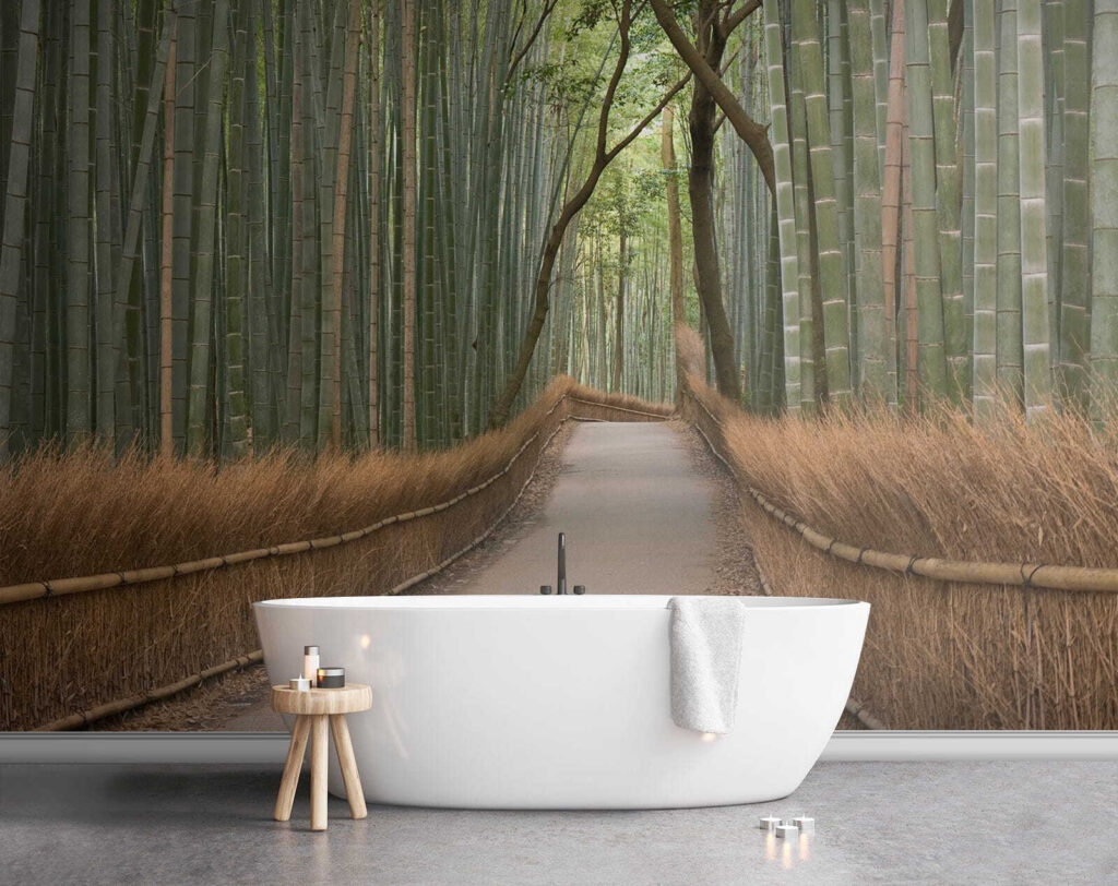 Pad tussen hoge bamboe — interieur 8