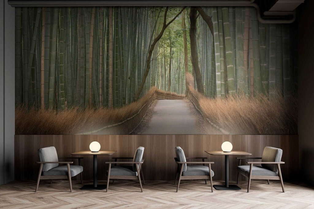 Pad tussen hoge bamboe — interieur 9