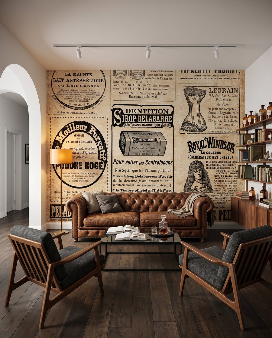 Blad vol oude advertenties — interieur 7