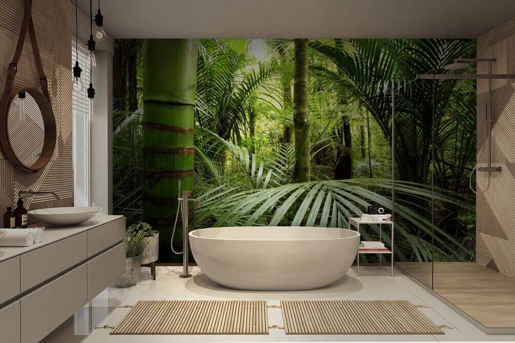 Diepgroen tropenbos — interieur 1