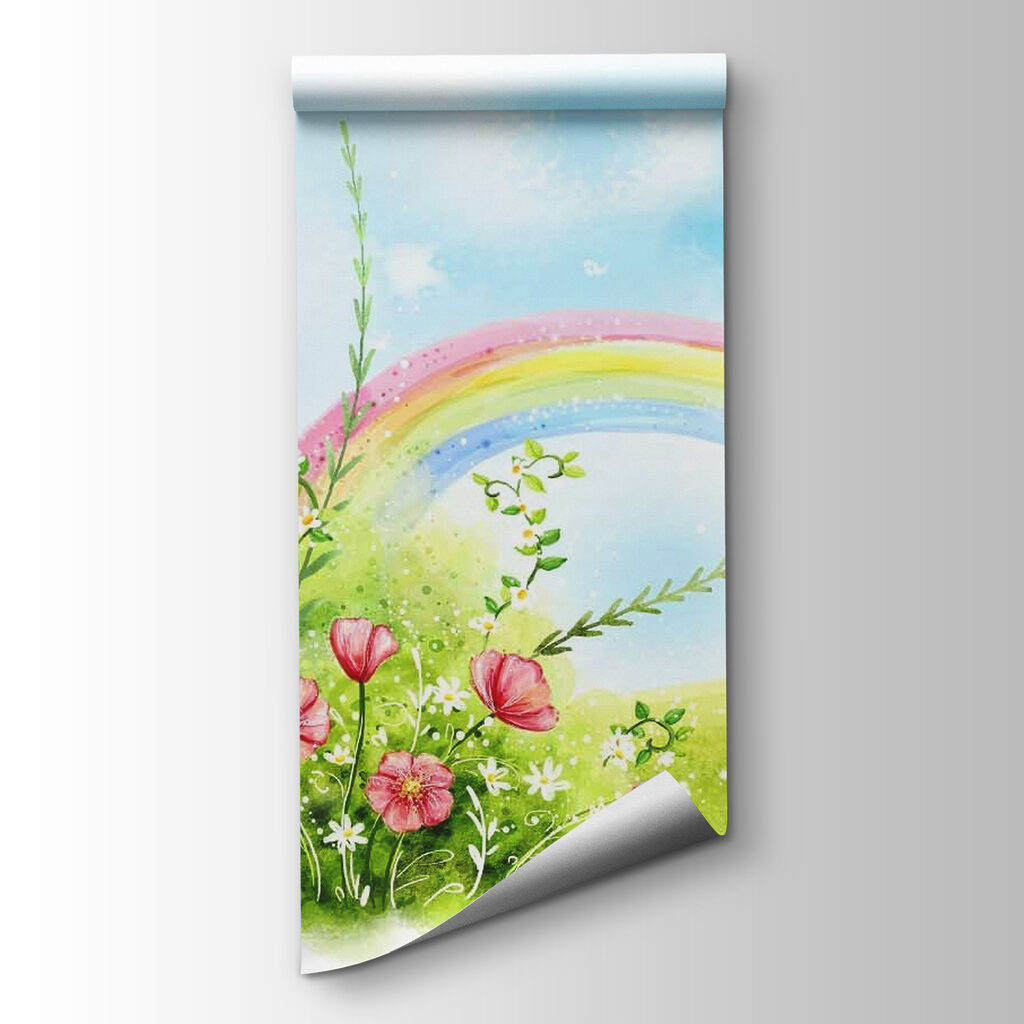 Vogelhuisje naast een regenboog — productweergave