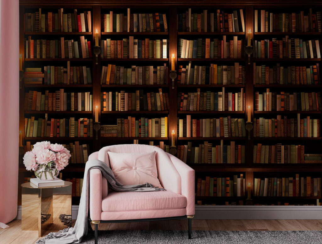 Grote boekenkast vol boeken — interieur 2
