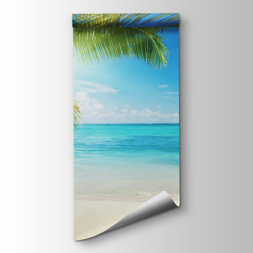Palmbomen op een strand — productweergave